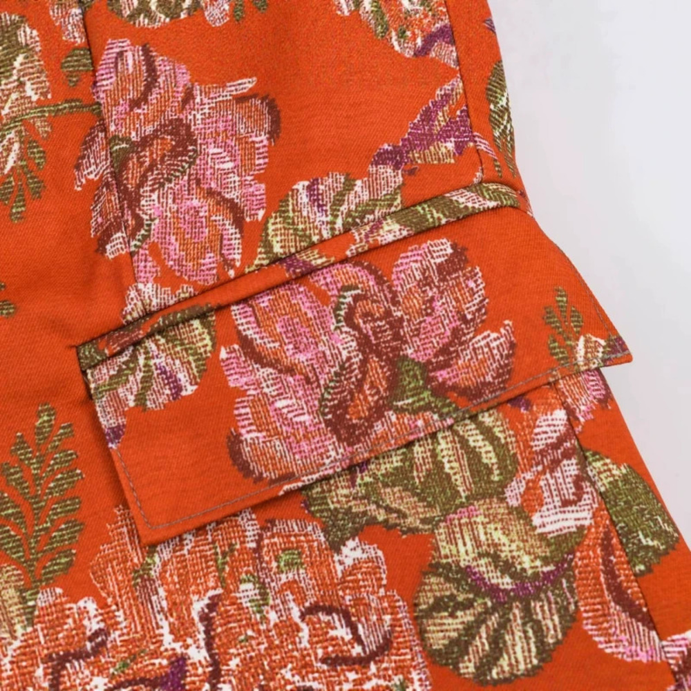 ZARA Fashionable Printed Short Blazer